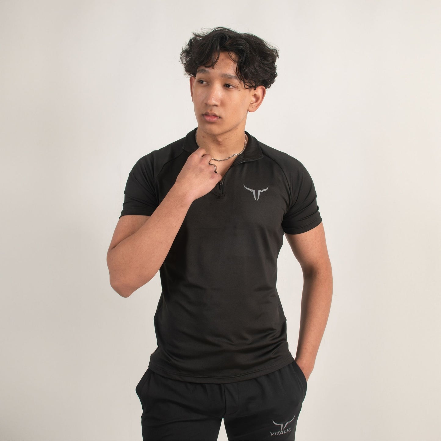 Male Zip Tshirt