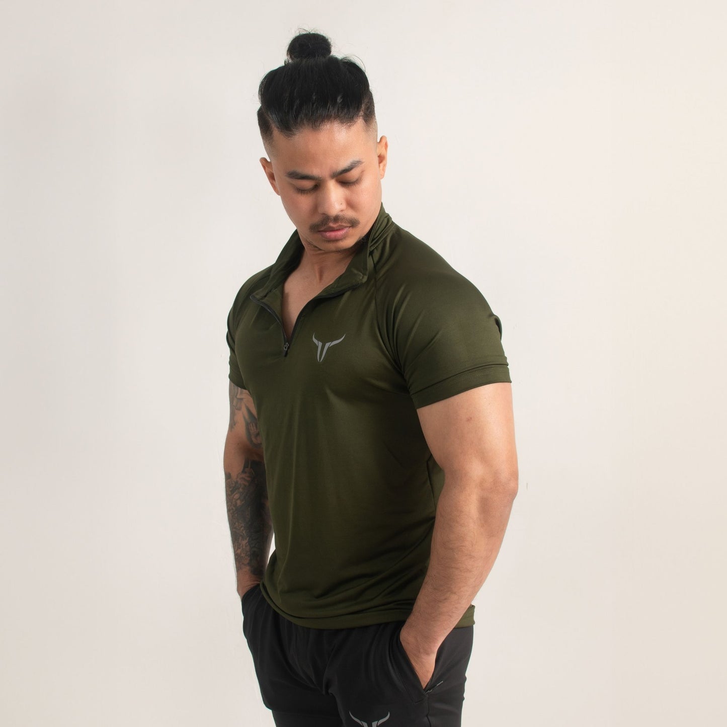 Male Zip Tshirt