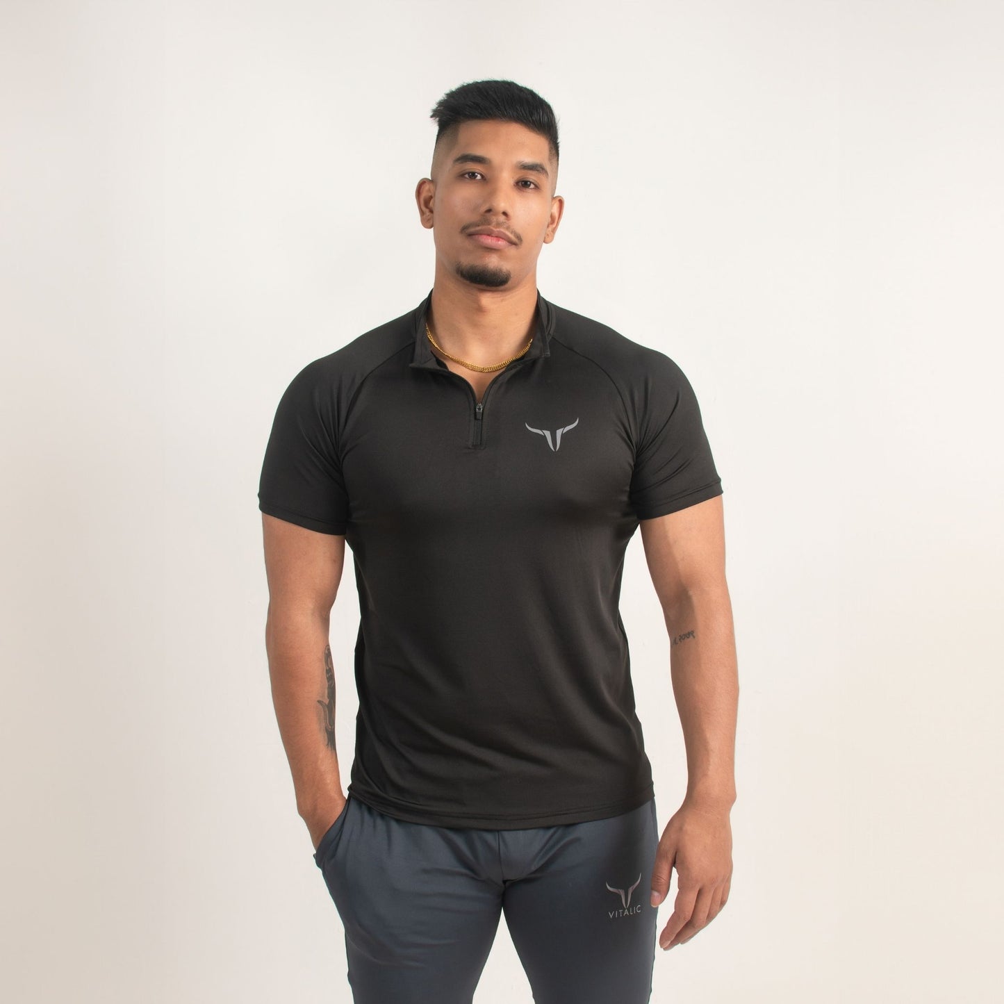 Male Zip Tshirt